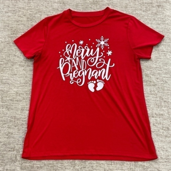 Amazon Tops - Christmas Maternity Shirt